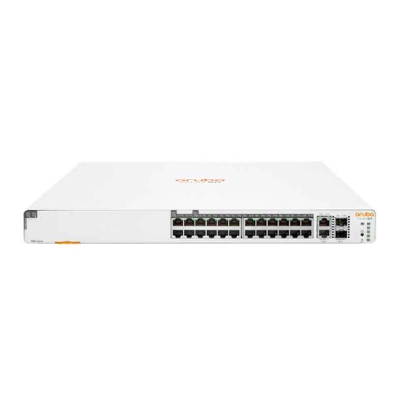 HPE Aruba Networking Instant On 1960 24G 20p Class 4 4p Class 6 PoE 2XGT 2SFP+ 370W Switch JL807A