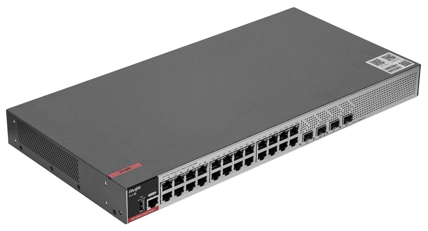 RUIJIE RG-S2915-24GT4MS-L 24 PORT 10/100/1000 4 PORT 1/2.5GE SFP YONETILIR SWITC